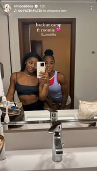 Biles' Instagram Story